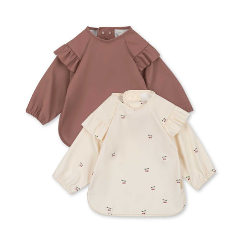 BABEROS CON MANGA PACK 2 CHERRY Konges Sløjd