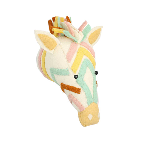CABEZA ZEBRA LANA PARA PARED Fiona Walker