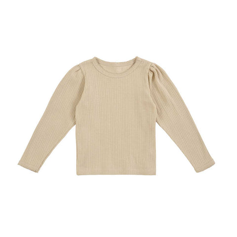 CAMISETA BEBÉ TEXTURA CREMA Little cotton clothes