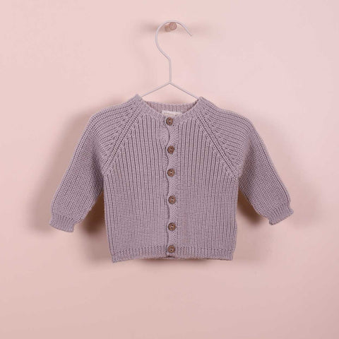 CHAQUETA BEBÉ PUNTO VISÓN LANA MERINO Wedoble