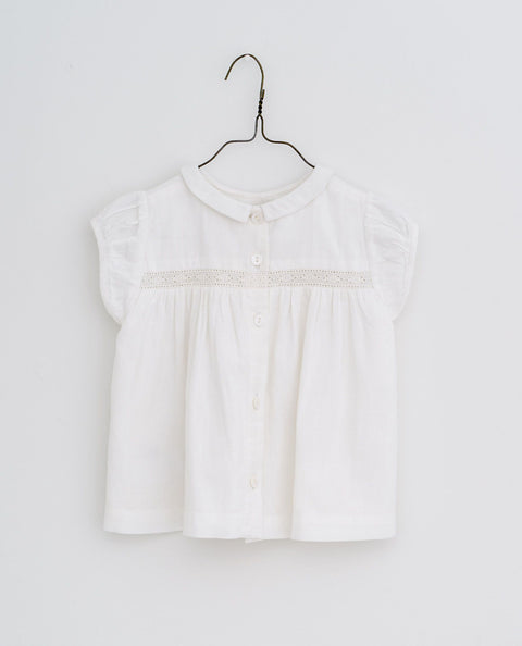 BLUSA CUELLO MANGA CORTA Little cotton clothes