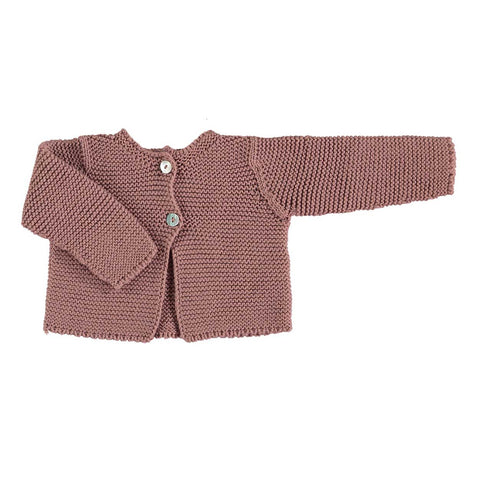 CHAQUETA PUNTO BOBO ROSA QUEMADO Mamitis