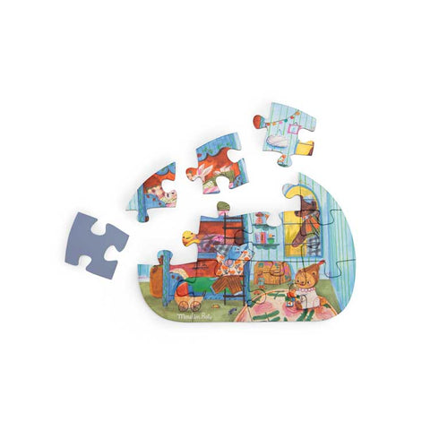 Moulin Roty MINI PUZZLES MINOUCHKAS (+3)