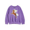 SUDADERA HORSES MORADO Mini Rodini