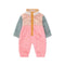 Tinycottons MONO BEBE BORREGUITO COLOR BLOCK ROSA