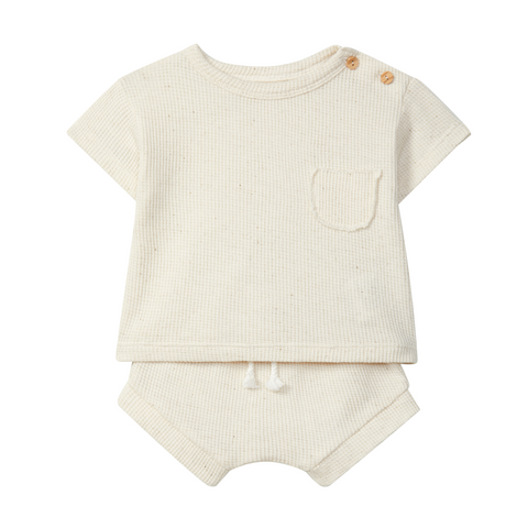 Snug CONJUNTO DE CAMISETA Y PANTALON CORTO DE PUNTO