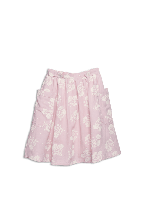 FALDA FLORES ROSA MALVA Wander & wonder