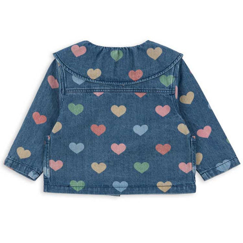 Konges Sløjd CHAQUETA DENIM HEARTS
