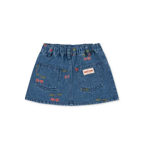 Konges Sløjd FALDA DENIM ESTAMPADA CHERRY