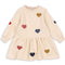 Konges Sløjd VESTIDO HEARTS MULTICOLOR