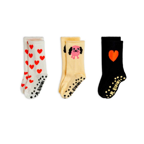 Mini Rodini CALCETINES DOGGIE ANTI DESLIZANTES PACK 3