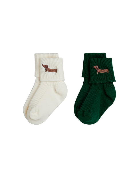 Mini Rodini CALCETINES DOG PACK 2