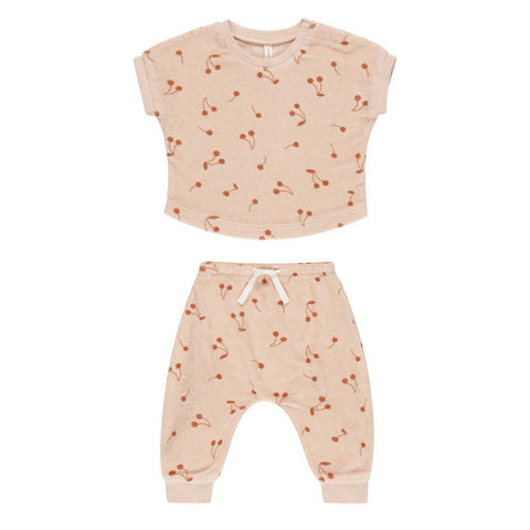 Quincy Mae CONJUNTO BEBÉ CHERRY