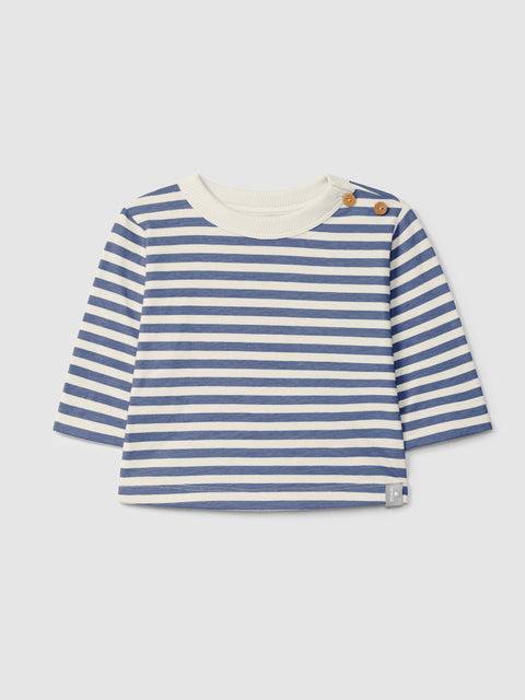 Snug CAMISETA BEBÉ RAYAS AZUL