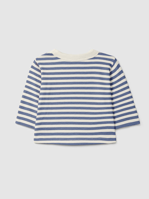 Snug CAMISETA BEBÉ RAYAS AZUL
