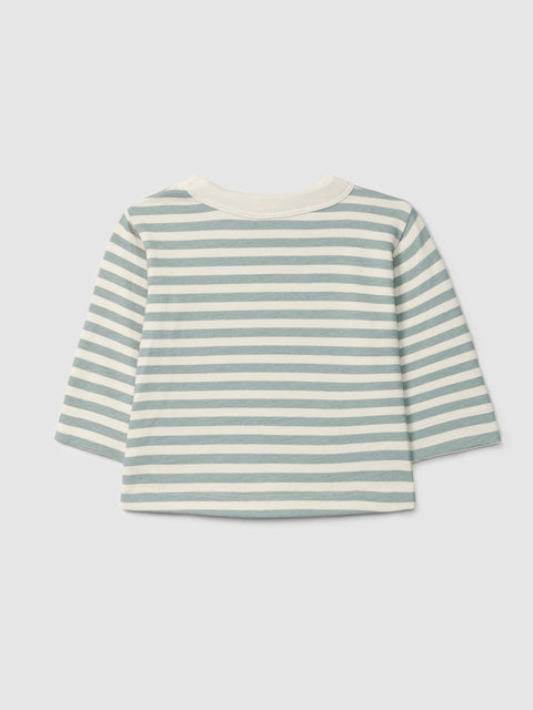 Snug CAMISETA BEBÉ RAYAS VERDE