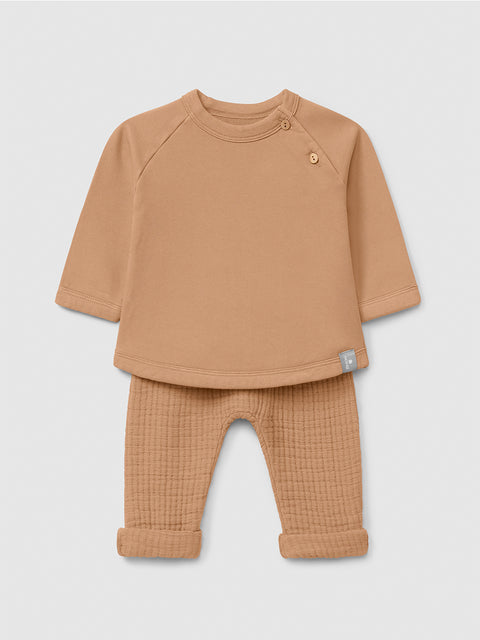 Snug CONJUNTO BEBÉ ALMENDRA DOBLE GASA