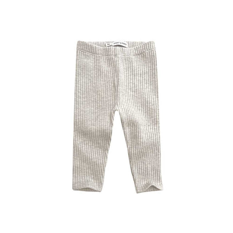 Sproet & Sprout LEGGING BEBÉ CANALÉ GRIS