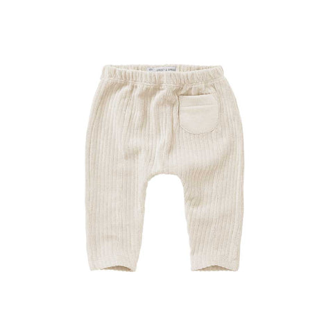 Sproet & Sprout PANTALÓN BEBÉ VELVET IVORY