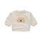 Sproet & Sprout SUDADERA BEBÉ MOUSTACHE DOG