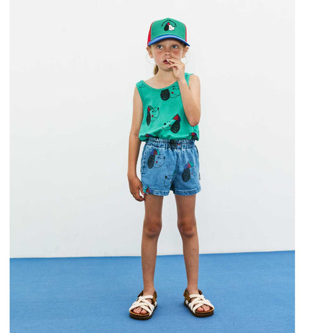 The Weekend House Kids PANTALÓN CORTO DENIM HAPPY DOG