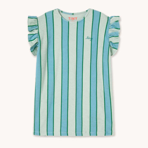 Tinycottons VESTIDO CON RAYAS RETRO AZULES