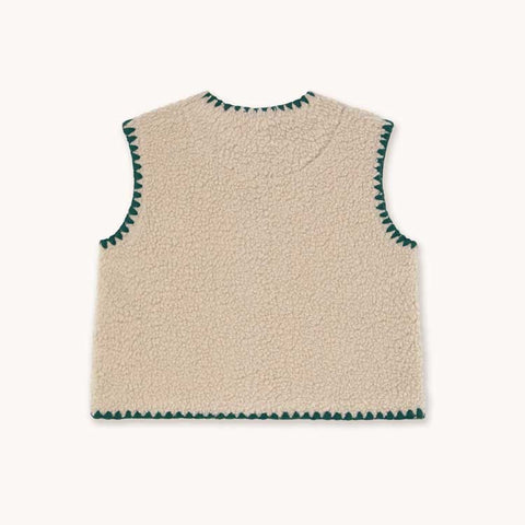 Tinycottons CHALECO BORREGUITO BORDADO