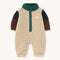 Tinycottons MONO BEBÉ BORREGUITO COLOR BLOCK CREMA