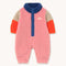 Tinycottons MONO BEBÉ BORREGUITO COLOR BLOCK ROSA