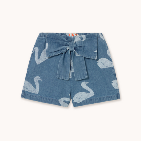 Tinycottons PANTALON CORTO BIG SWANS