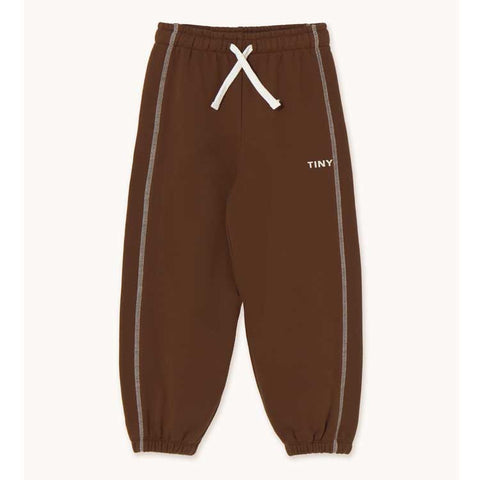 Tinycottons PANTALÓN JOGGER CONTRASTE CHOCOLATE