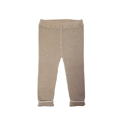 LEGGING PUNTO COLOR GRIS BEIGE La petite collection