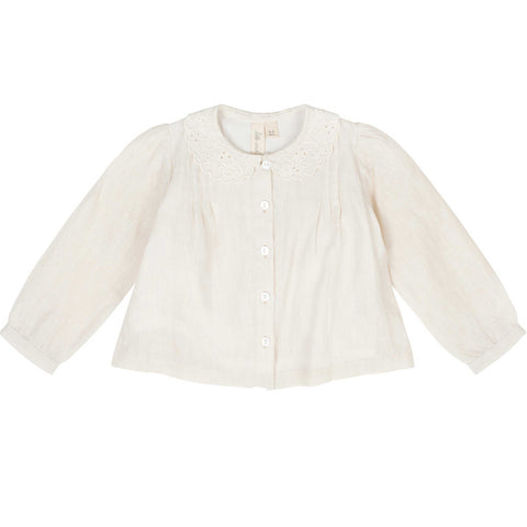 BLUSA BORDADO CUELLO Little cotton clothes