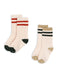 Konges Slojd CALCETINES RAYAS BICOLOR PACK 2