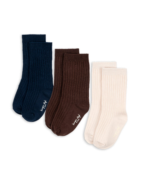 Konges Slojd CALCETINES TRICOLOR PACK 3