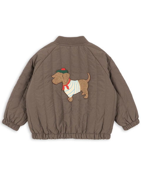 Konges Sløjd CHAQUETA BOMBER IMPERMEABLE CHOCOLATE
