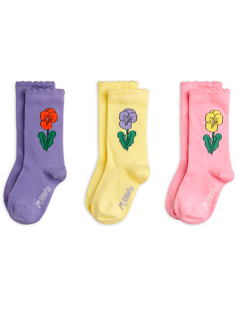 Mini Rodini CALCETINES VIOLAS PACK 3