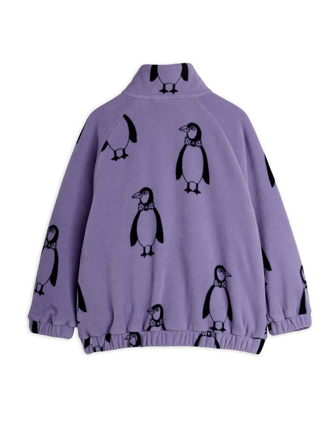 Mini Rodini CHAQUETA POLAR PENGUIN LILA