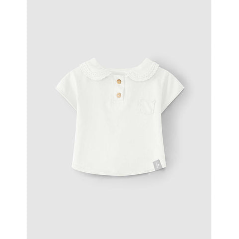 Snug CAMISETA BEBÉ CUELLO RIBETE CROCHET