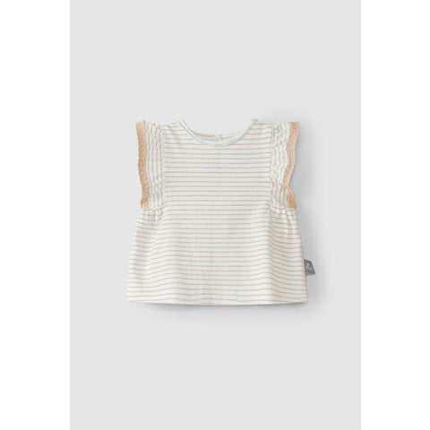 Snug CAMISETA BEBÉ RAYAS VOLANTE