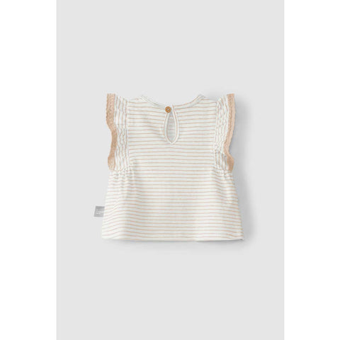 Snug CAMISETA BEBÉ RAYAS VOLANTE