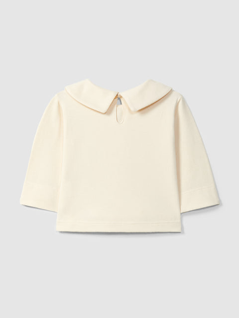 Snug CAMISETA BEBÉ CUELLO BORDADO