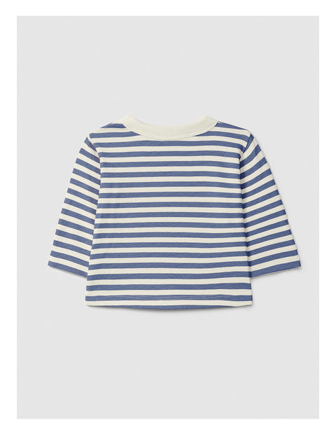 Snug CAMISETA BEBÉ RAYAS AZUL
