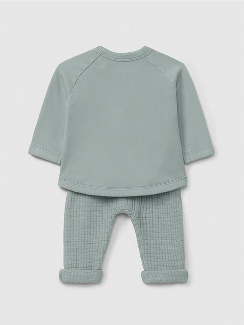 Snug CONJUNTO BEBÉ ALMENDRA DOBLE GASA