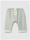 Snug PANTALÓN BEBÉ RAYAS VERDE