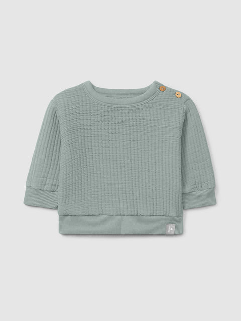 Snug SUDADERA BEBÉ VERDE DOBLE GASA