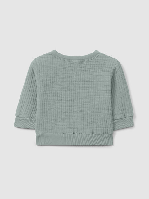 Snug SUDADERA BEBÉ VERDE DOBLE GASA