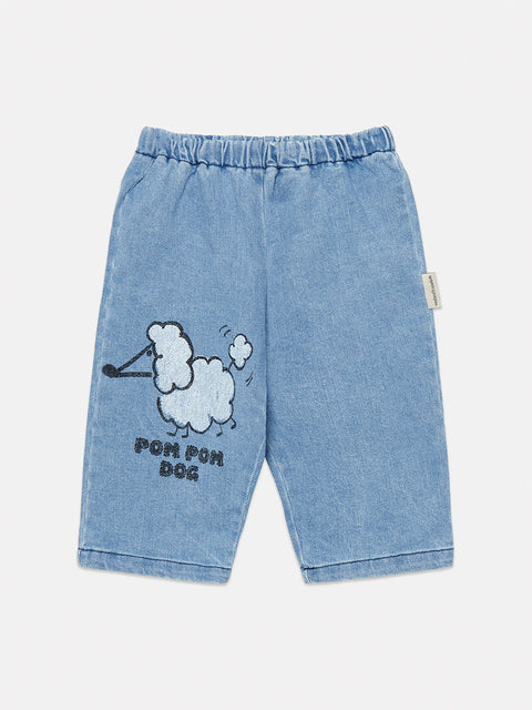 The Weekend House Kids PANTALÓN BEBÉ DENIM POM POM