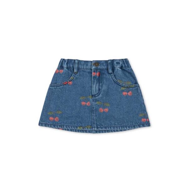 Konges Sløjd FALDA DENIM ESTAMPADA CHERRY