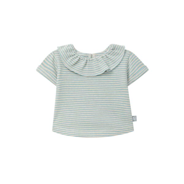 Snug CAMISETA BEBÉ RAYAS VOLANTE